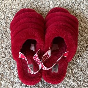 UGG Fluff Yeah Slide Style 1095119 in Samba Red (Women's Size 11)